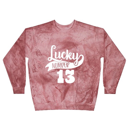 Lucky Number 13 Birthday Party Design Blast Sweatshirts