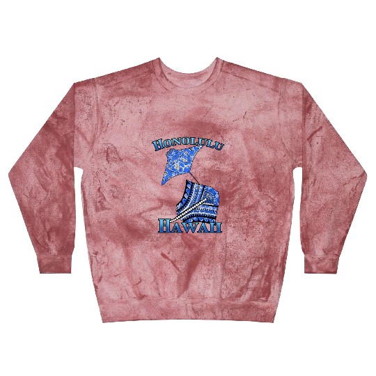 Honolulu Vacation Tribal Stingrays Blast Sweatshirts
