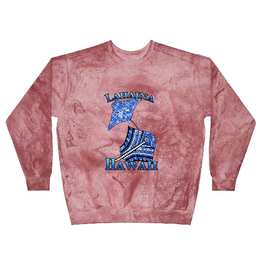 Lahaina Vacation Tribal Stingrays Blast Sweatshirts