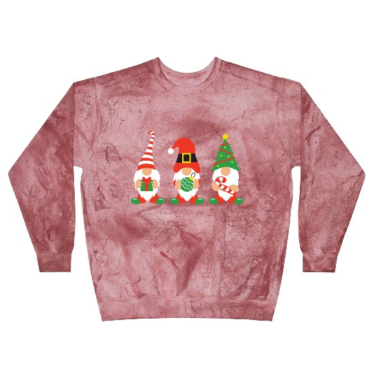 Christmas Gnomes with candy cane, gift Blast Sweatshirts