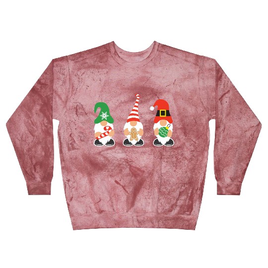 Christmas Gnomes with candy cane, gift Blast Sweatshirts