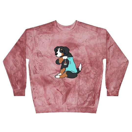 I Love Dad Bernese Mountain Dog Blast Sweatshirts