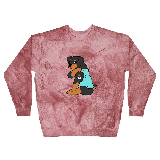 I Love Dad Rottweiler Blast Sweatshirts