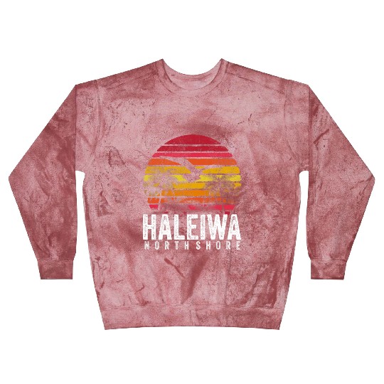 Haleiwa Hawaii HI North Shore Sunset Surf Surfing Blast Sweatshirts