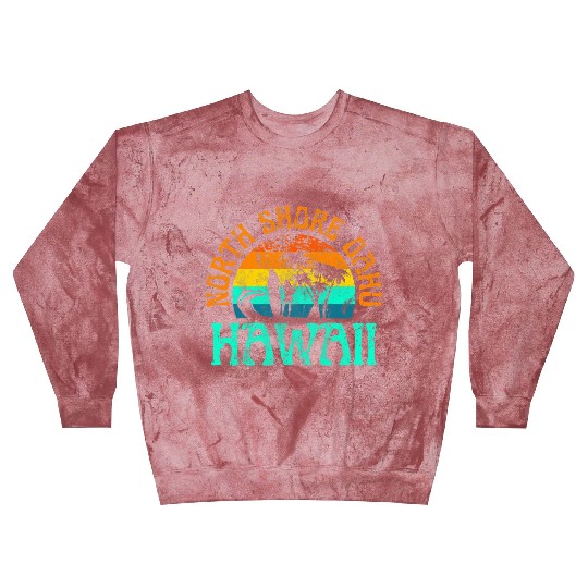 North Shore Oahu Hawaii Surf Beach Surfer Waves Blast Sweatshirts
