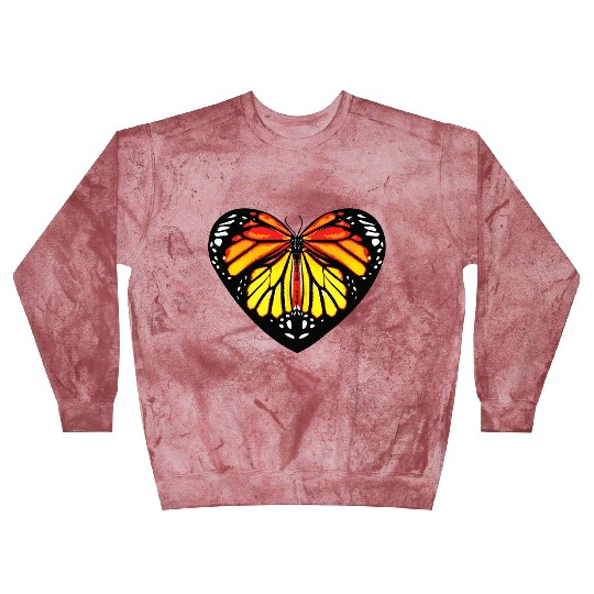 Monarch Butterfly Heart Mom Butterfly Lover Mom Blast Sweatshirts