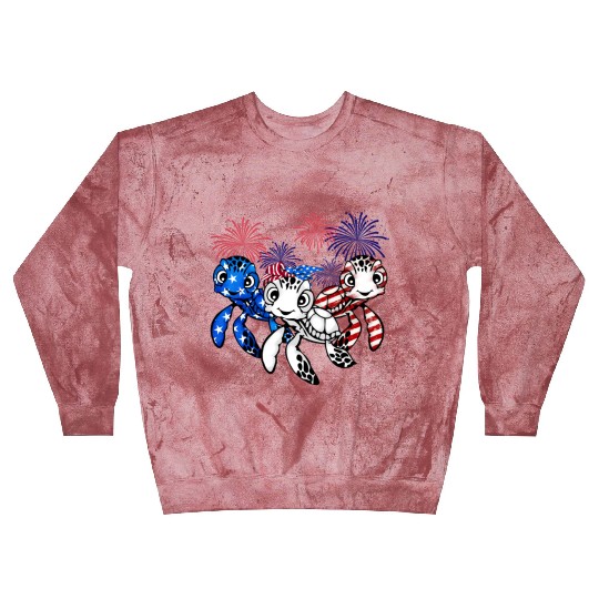 Gift for turtle lover fourth of july 4th of july Blast Sweatshirts
