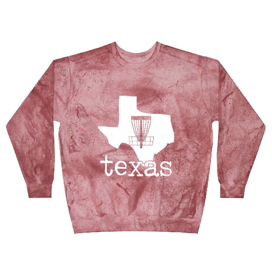 State of Texas Disc Golf Blast Sweatshirts Golfer Golfing