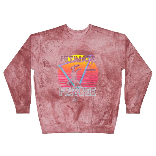 Retro Ultimate Frisbee Players Team Sports Disc Blast Sweatshirts