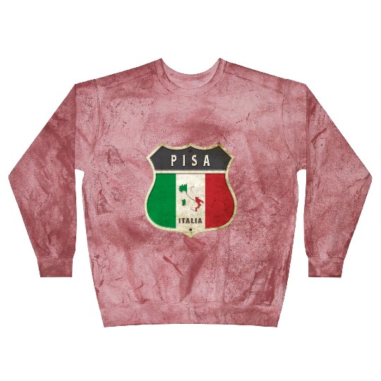 Pisa Italy coat of arms flags design Blast Sweatshirts