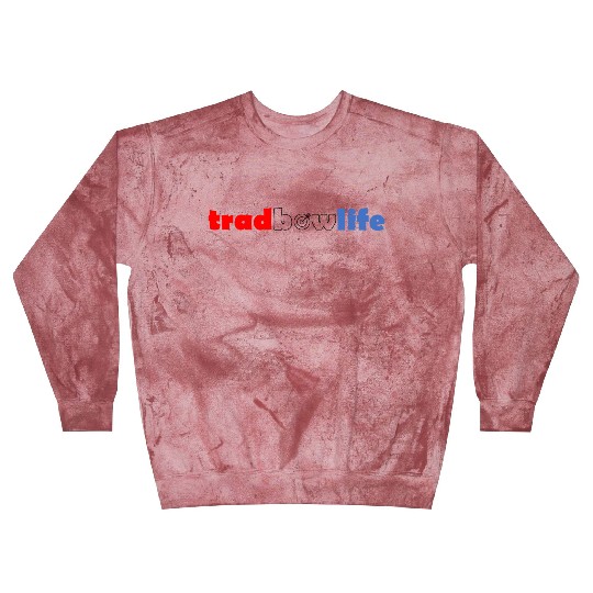 tradbowlife logo - 'bow' clear and outlined Blast Sweatshirts