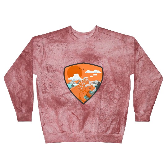 triceratops predators in mountains Blast Sweatshirts