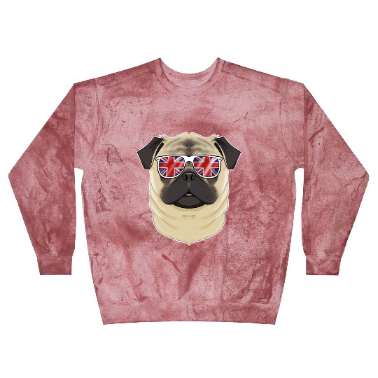 Pug UK Sunglasses I English Flag I Union Jack Blast Sweatshirts