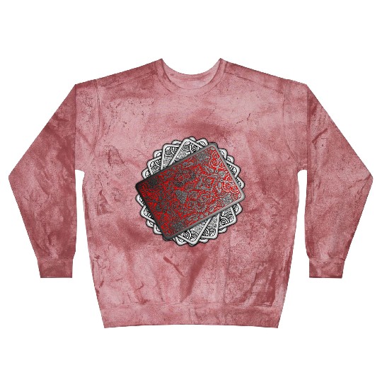 Red Playing Card Deck Blast Sweatshirts