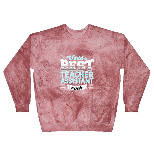 Worlds Best Teacher Assistant Ever Funny Blast Sweatshirts