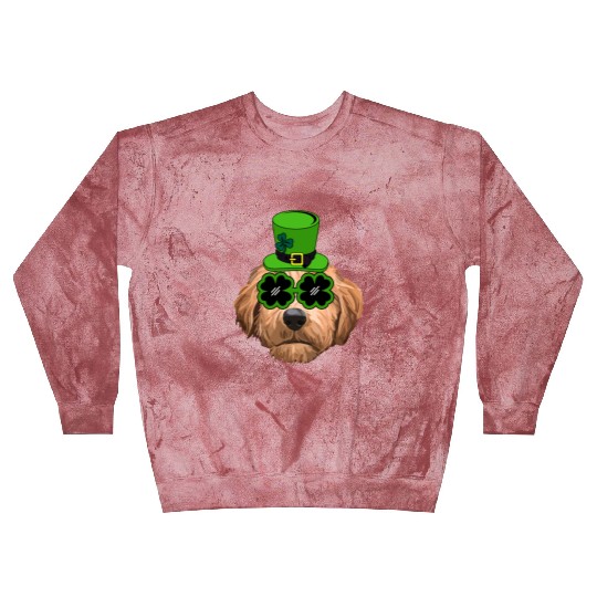 Irish Goldendoodle Doodle Dog St Patrick's Day Blast Sweatshirts