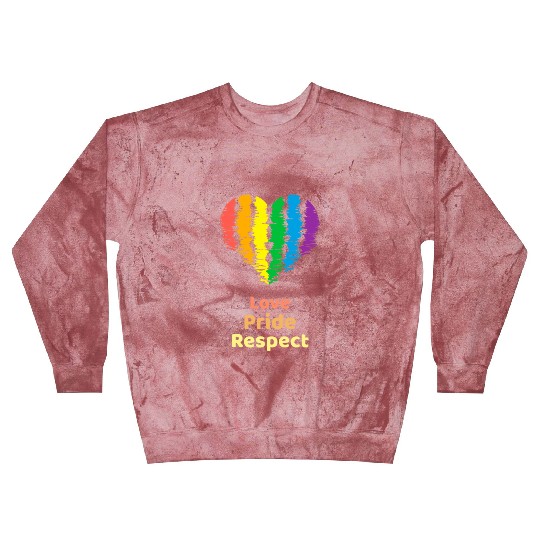 Love Pride Respect. Rainbow Heart For Oslo Blast Sweatshirts