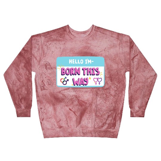 born this way transgender pride Blast Sweatshirts