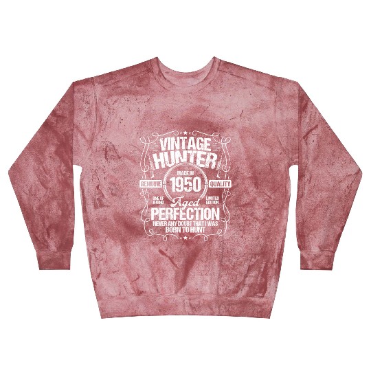 1950 Hunting for Boar Hunter Dog 1950 Year Born Blast Sweatshirts