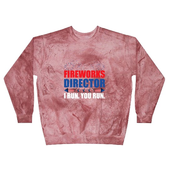 Fireworks Director I Run You Run America Flag Blast Sweatshirts