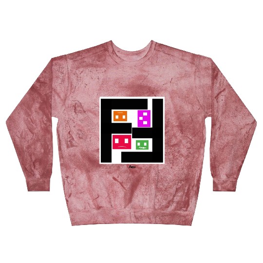 Geometric Cubes In Game - multi-sided cubes Blast Sweatshirts
