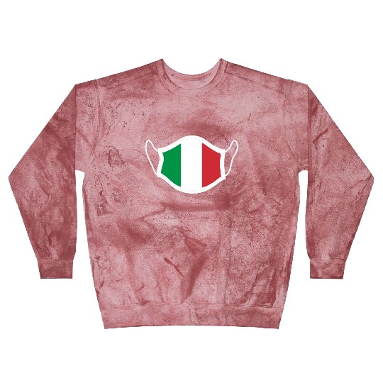 Italy Flag Face Mask Italian Blast Sweatshirts