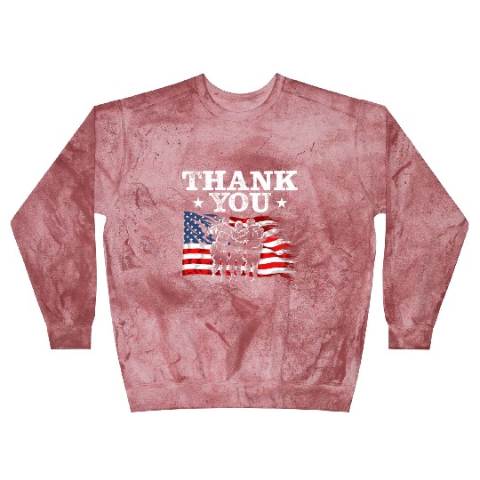 Veteran Appreciation US Flag Patriotic Soldier Blast Sweatshirts