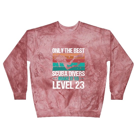 23 Scuba Diving Level 23 Year Diver Snorkeling Blast Sweatshirts
