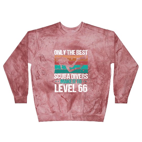 66 Scuba Diving Level 66 Year Diver Snorkeling Blast Sweatshirts