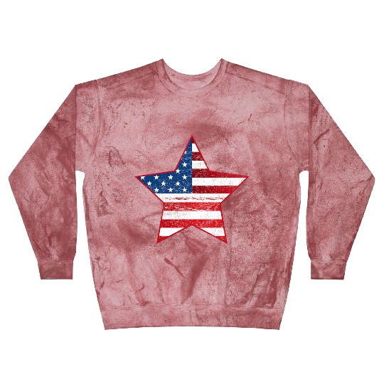 US Flag Star Patriotic Blast Sweatshirts Stars Stripes