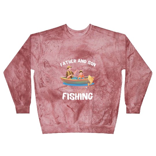 FATHER AND SON FISHING, DAUGTHER, FATHERS DAY, Blast Sweatshirts