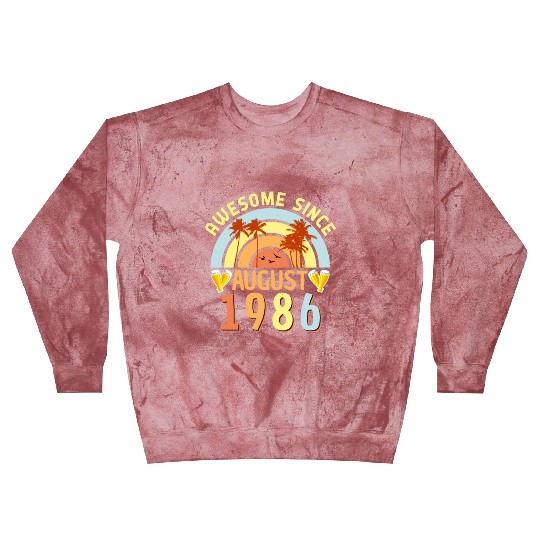 1986 Born In August Blast Sweatshirts