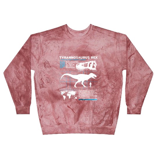 Tyrannosaurus Rex fact sheet Blast Sweatshirts