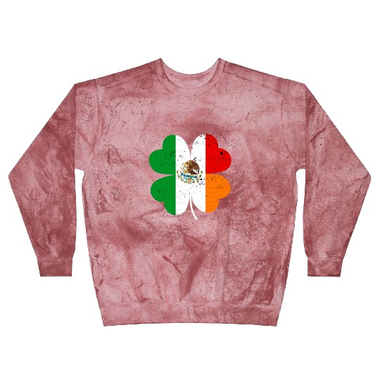 Irish Mexican Flag Mexico Ireland St Patrick's Day Blast Sweatshirts