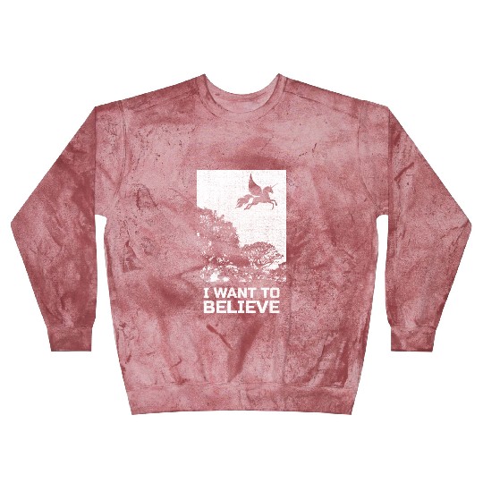 Unicorn "I Want To Believe" UAP Outfit Alien Ufo Blast Sweatshirts