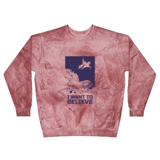 Unicorn "I Want To Believe" UAP Outfit Alien Ufo Blast Sweatshirts