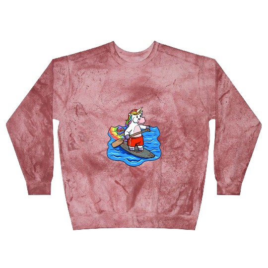 SUP Paddling Kids Unicorn Stand Up Paddle Blast Sweatshirts