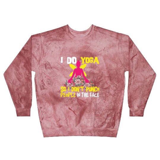 Relax Yoga Zen Mandala Meditate Punch Do Yoga Blast Sweatshirts
