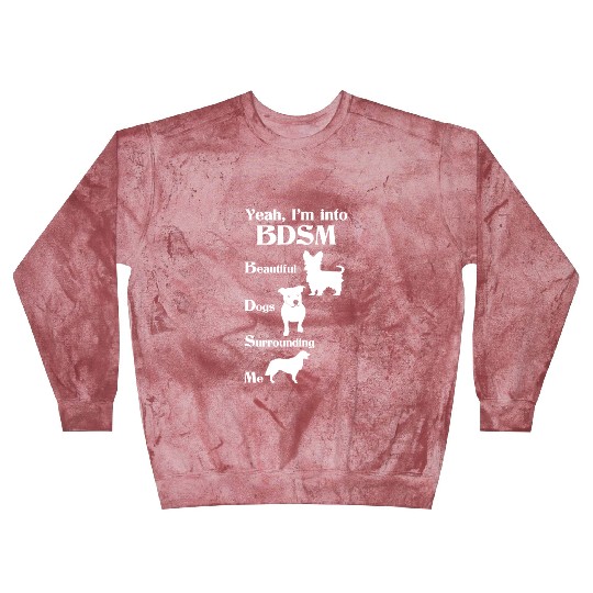 YEAH I'M INTO BDSM BEAUTIFUL DOGS SURROUNDING ME Blast Sweatshirts