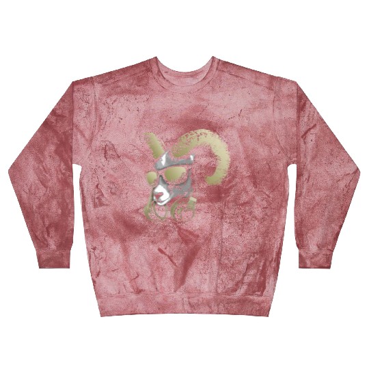 DJ Goat Bling Cool and Funny Music Animal with Blast Sweatshirts