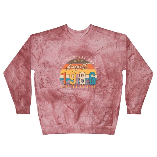 Year Of Construction 1986 In August Blast Sweatshirts