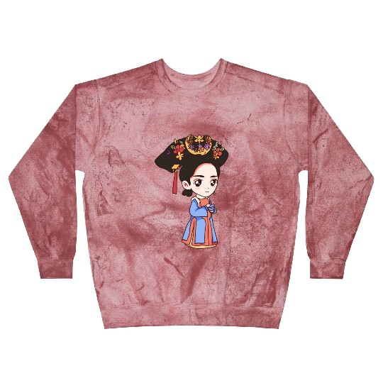 HAND PAINTED GIRL IMAGE Blast Sweatshirts