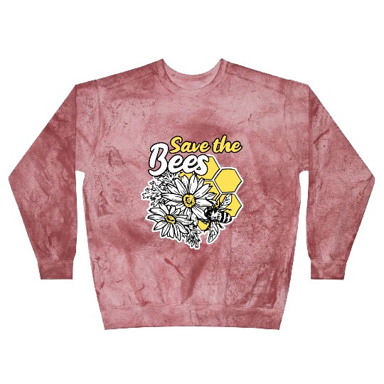 Save the bee honey bee gift idea environmental pro Blast Sweatshirts
