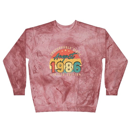 Gift Idea For August 1986 Blast Sweatshirts