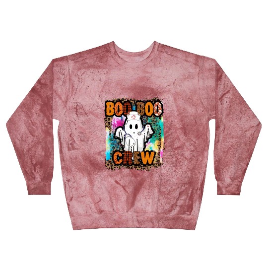 Halloween Boo Boo Crew Tie Dye Blast Sweatshirts