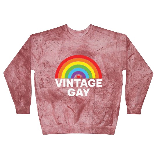 LBGT Flag Gay Pride Human Vintage Rainbow Blast Sweatshirts