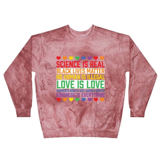 LBGT Flag Gay Pride Human Science is Real Blast Sweatshirts