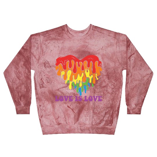 LBGT Flag Gay Pride Human Love is Love Blast Sweatshirts