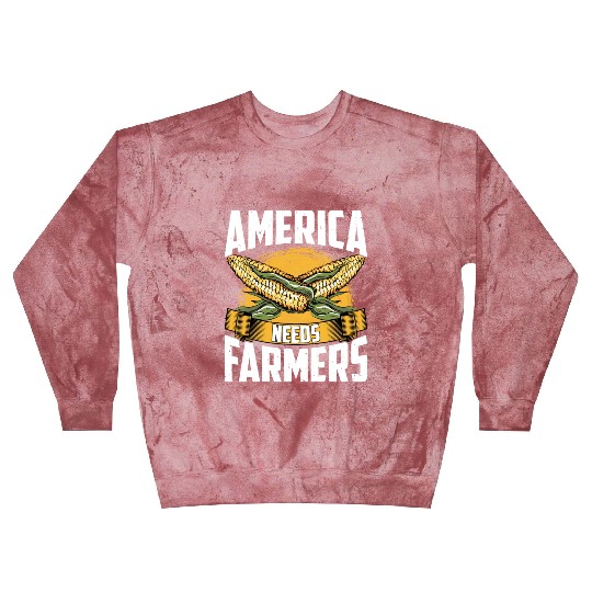 America Needs Farmers Funny Corn Farming Blast Sweatshirts