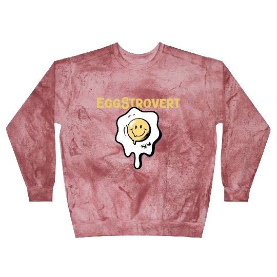 Eggstrovert Happy Extrovert Fried Egg Blast Sweatshirts